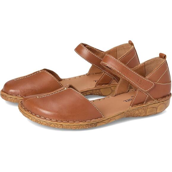 Josef Seibel Womens Rosalie 42 Sandals EU 38 US 7-7.5 Brown Leather Flats NWOB - Picture 2 of 14